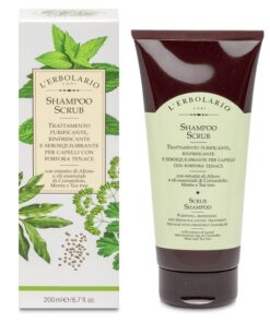Shampoo Scrub Trattamento Purificante, Rinfrescante e Seboequilibrante 200 ml