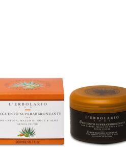 Unguento superabbronzante con Carota, Mallo di Noce & Aloe - senza filtri 200 ml