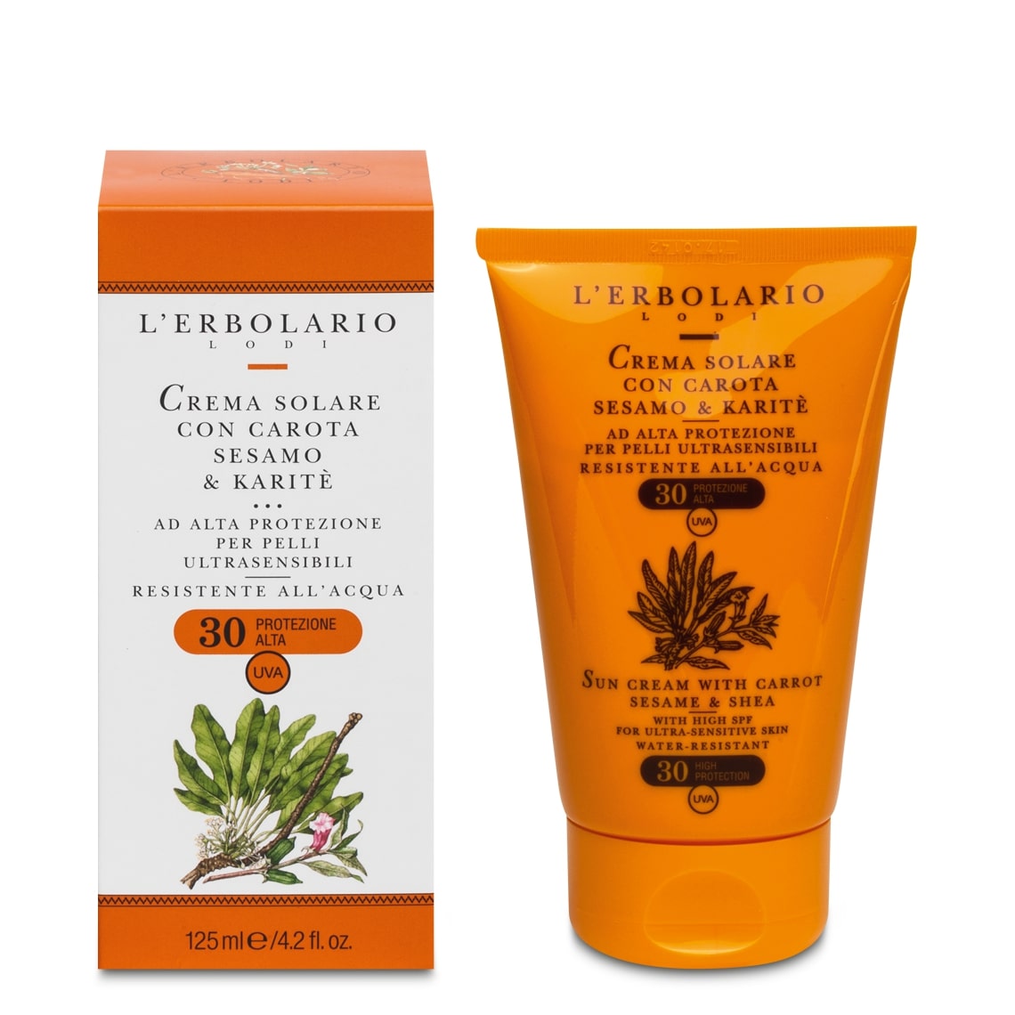 Crema solare pelli ultrasensibili SPF 30 da 125 ml