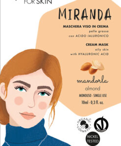 Miranda maschera viso in crema per pelle grassa 10 ml - profumazione Mandorla