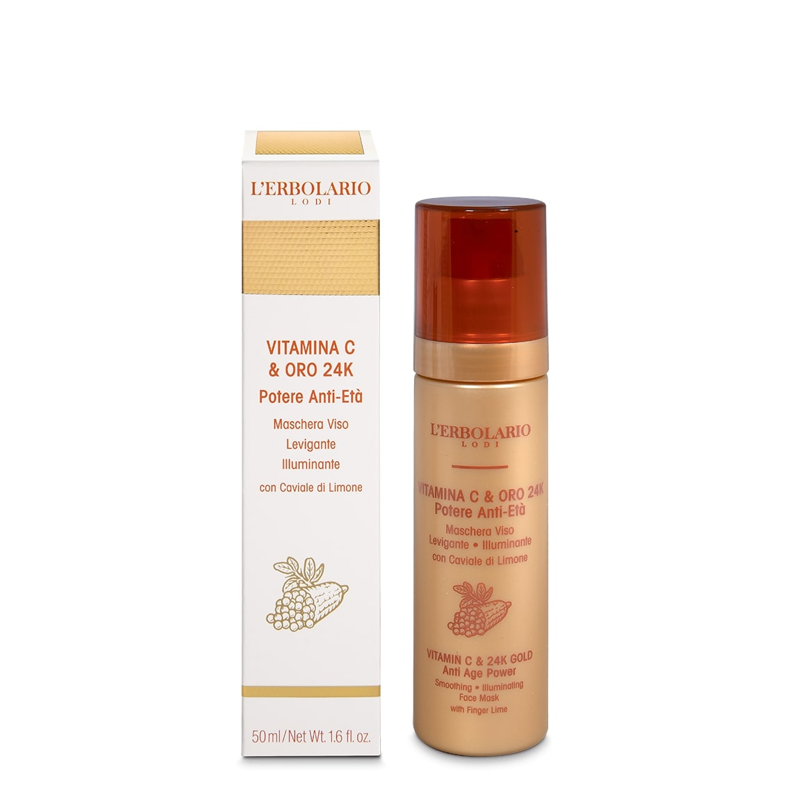 Vitamina C & Oro 24K Maschera Viso 50 ml