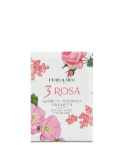 3 Rosa Sacchetto Profumato per Cassetti