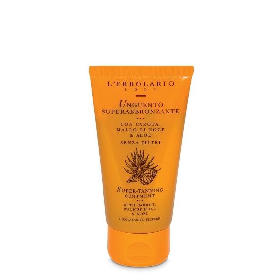 Unguento superabbronzante con Carota, Mallo di Noce & Aloe - senza filtri 75 ml