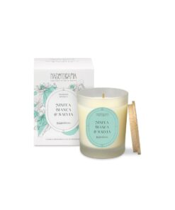 Candela Ninfea Bianca e salvia 180g - Leggerezza