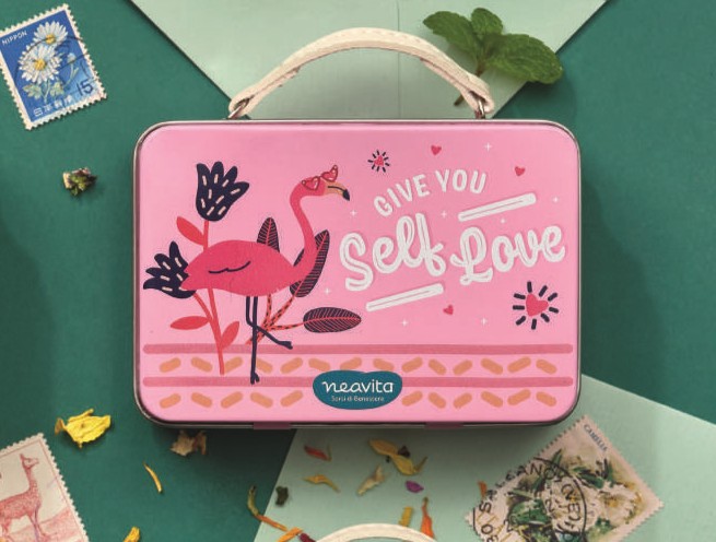 Pensieri Belli - Cofanetto Valigetta Fenicottero con 4 filtroscrigno