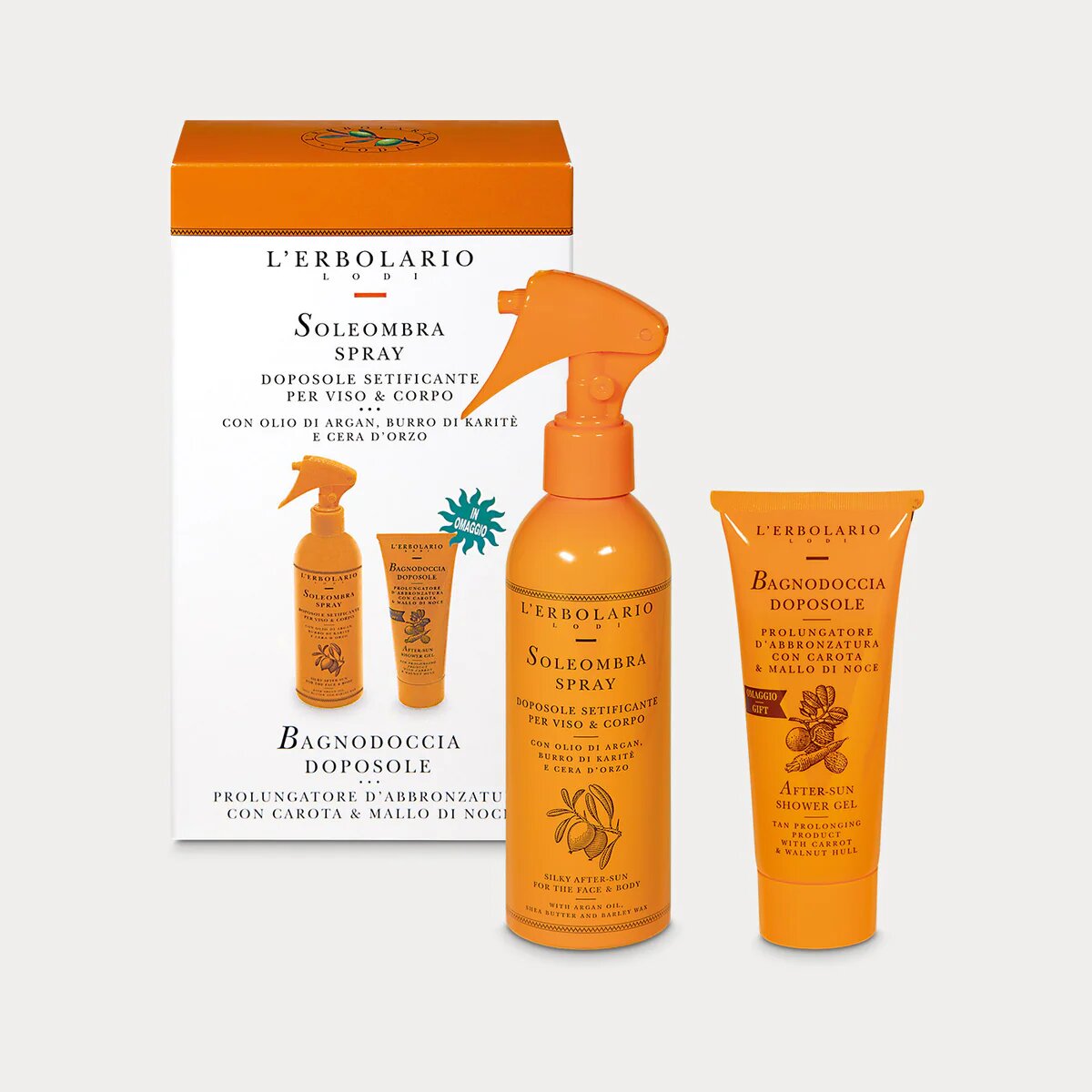 Kit Soleombra doposole spray + Bagnodoccia in omaggio