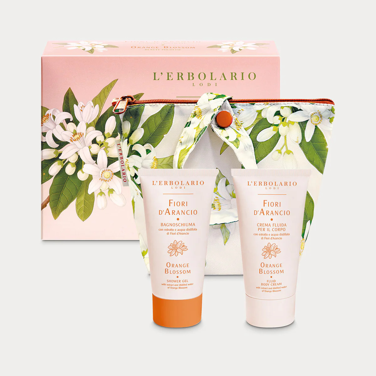Fiori d'Arancio Beauty Pochette - Bagnoschiuma 75 ml e Crema corpo 75 ml - Ed. Lim.