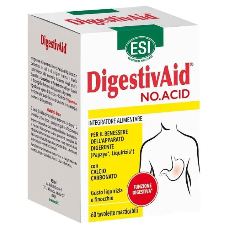 Digestiv Aid - No Acid 60 tavolette