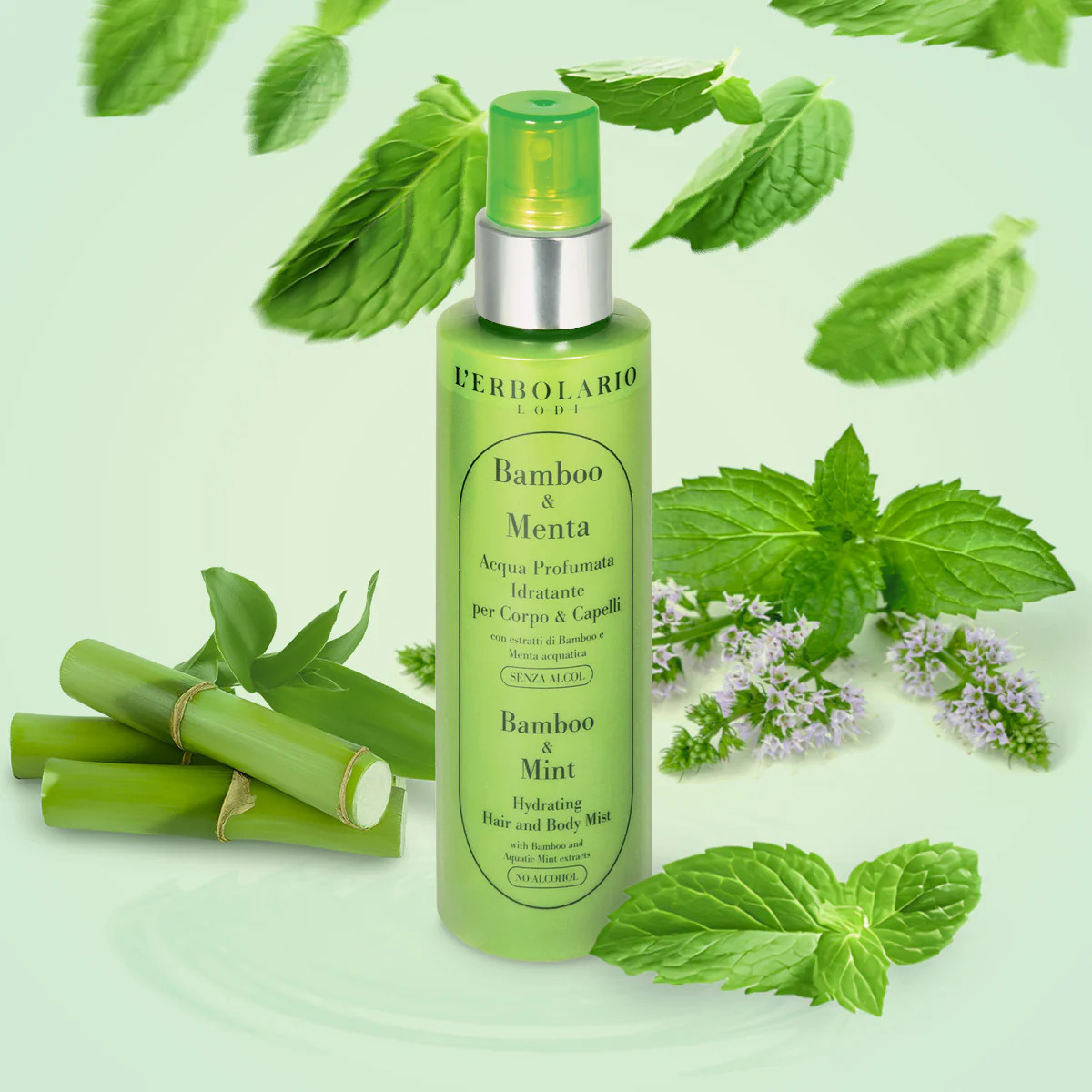 Acqua Profumata Idratante Bamboo & Menta 150 ml - Ed. Limitata