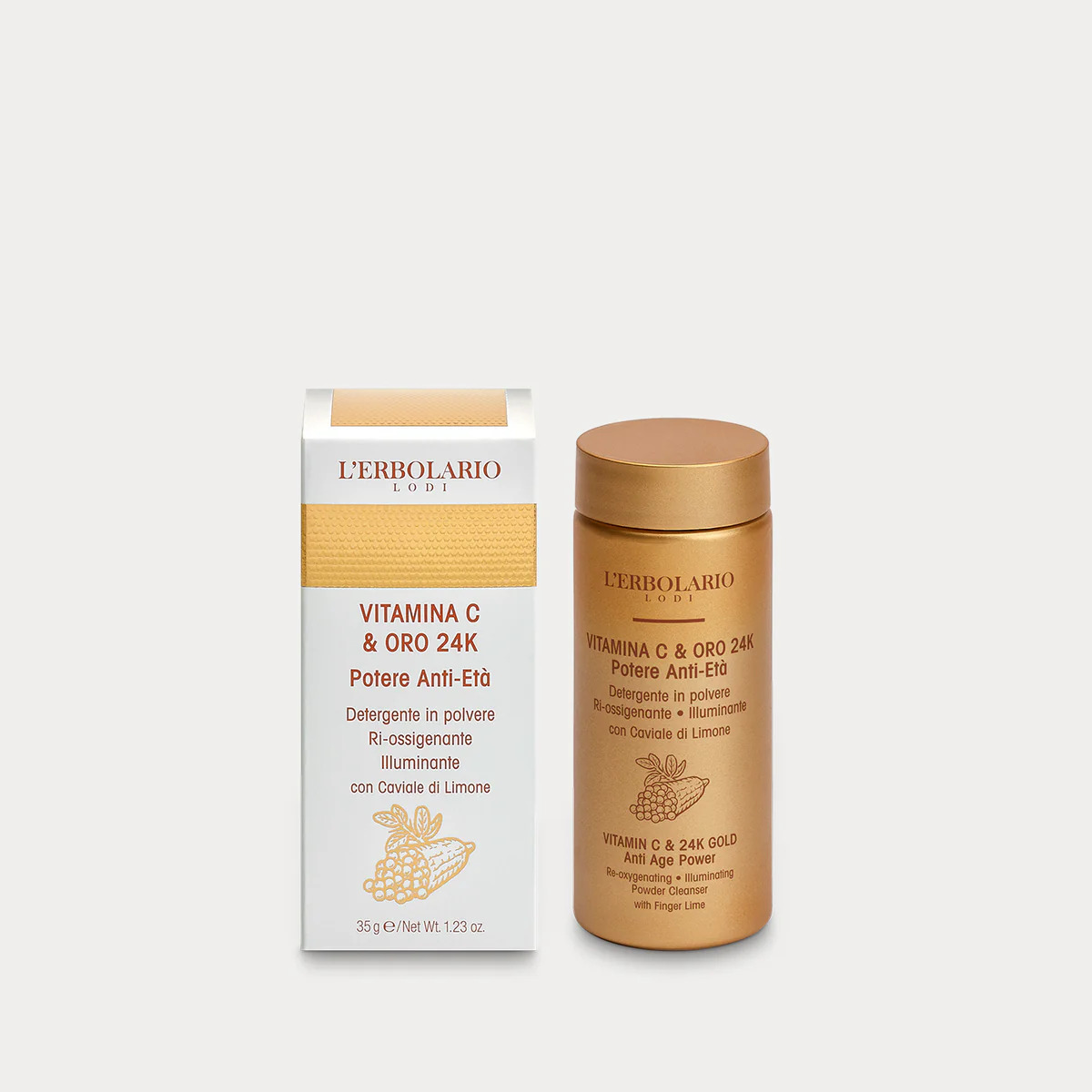 Vitamina C & Oro 24K Detergente Viso in polvere 35 g